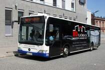 Stadtbus Kaiserslautern: Mercedes-Benz Citaro Facelift der SWK - Stadtwerke Kaiserslautern GmbH, aufgenommen im August 2019 am Hauptbahnhof in Kaiserslautern.