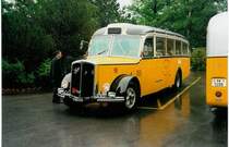 Aus dem Archiv: Linder, Einigen BE 90'990 Saurer/Gangloff (ex P 23'146) am 6. Juni 1999 in Meiringen (Jubil�um 100 Jahre Reichenbachbahn)