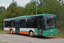 Dieser Solaris Urbino 12 stand nahe dem Bahnhof Harpstedt abgestellt.  Sept. 19