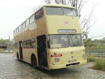 Frontansicht eines Büssing der LVG-Serie Büssing DE 72 (LVG-Autobusse) am 29. September 2019 in Berlin in der Monumentenstr. 