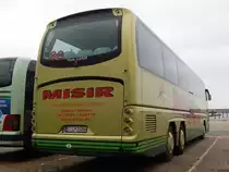 Neoplan Tourliner von Misir aus Deutschland im Stadthafen Sassnitz am 14.10.2017