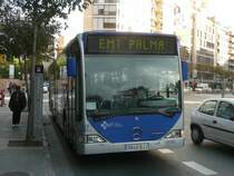 24.11.08,MB-CITARO der EMT Nr.057 in der Inselhauptstadt Palma de Mallorca/Spanien.