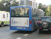 24.11.08,MB-CITARO der EMT Nr.057 in der Inselhauptstadt Palma de Mallorca/Spanien.