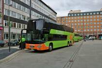 FlixBus VDL Doppeldecker Futura am 05.10.19 in Frankfurt am Main