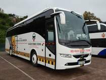 Volvo 9700 Vorführwagen im Stadthafen Sassnitz am 15.10.2017