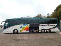 Mercedes Travego von Peters-Reisen aus Deutschland im Stadthafen Sassnitz am 15.10.2017