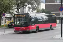 MAN Lion's City von Postbus BD-13643 am Hauptbahnhof Wörgl. Aufgenommen 24.8.2019.