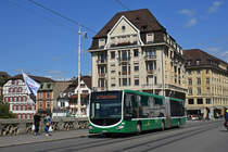 Mercedes Citaro 7044 überquert mit der Fahrschule die Mittlere Rheinbrücke. Die Aufnahme stammt vom 21.08.2019.