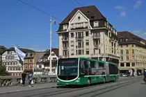 Mercedes Citaro 7044 überquert mit der Fahrschule die Mittlere Rheinbrücke. Die Aufnahme stammt vom 21.08.2019.