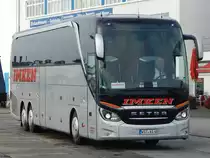 Setra 516 HDH von Imken aus Deutschland im Stadthafen Sassnitz am 21.10.2017