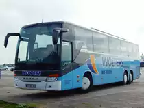 Setra 416 GT-HD von Wolters aus Deutschland im Stadthafen Sassnitz am 21.10.2017