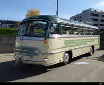 2 Internationale Oldtimer und Omnibustreffen in Westside ( Bern ) am 12.10.2019 - Zu Besuch aus Luxenburg ein Mercedes Benz O 321 H  L 44999