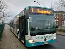 Mercedes Citaro III der Neubrandenburger Verkehrsbetriebe in Neubrandenburg am 02.12.2017