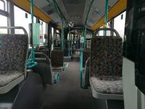 Farhgastraum eines Mercedes Citaro II der Neubrandenburger Verkehrsbetriebe in Neubrandenburg am 02.12.2017