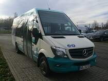 Mercedes Sprinter der Neubrandenburger Verkehrsbetriebe in Neubrandenburg am 02.12.2017