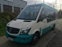 Mercedes Sprinter der Neubrandenburger Verkehrsbetriebe in Neubrandenburg am 02.12.2017