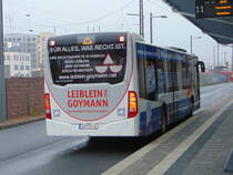 Stadtwerke Aschaffenburg / Wagen 190 (AB-VA 90) / Aschaffenburg, Hauptbahnhof/ROB / Mercedes-Benz O 530 C2 / Aufnahemdatum: 18.12.2016 / Werbung: Purmann Karosseriebau,
Leiblein u. Goymann Rechtsanwälte (Heck)