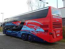 Setra 431 DT von Becker-Strelitz Reisen aus Deutschland in Neubrandenburg am 16.12.2017