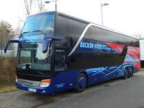 Setra 431 DT von Becker-Strelitz Reisen aus Deutschland in Neubrandenburg am 16.12.2017