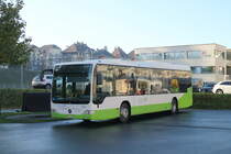 transN Nr. 334 (Mercedes Citaro Facelift O530LE) am 22.10.2019 beim Bhf. La-Chaux-de-Fonds unterwegs als Fahrschulwagen