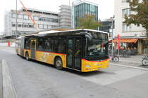 Postauto/Regie Delémont JU 36104 (MAN A23 Lion's City G) am 22.10.2019 beim Bhf. Delémont