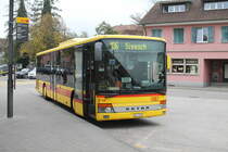 BLT/Sägesser Reisen Nr. 119 (Setra S315NF) am 22.10.2019 beim Bhf. Sissach