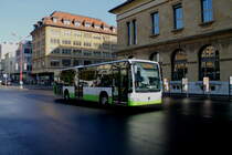 transN Nr. 317 (Mercedes Citaro Facelift O530) erreicht am 22.10.2019 den Bhf. La-Chaux-de-Fonds