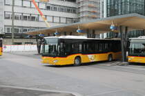 Postauto/Regie Delémont JU 43865 (Mercedes Citaro C2 O530 Hybrid) am 22.10.2019 beim Bhf. Delémont