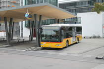 Postauto/Regie Delémont JU 65081 (Mercedes Citaro Facelift O530) am 22.10.2019 beim Bhf. Delémont