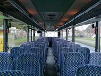 Der Fahrgastraum eines Setra 315 UL von Unger aus Deutschland in Papendorf am 16.12.2017