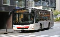 MAN Stadtbus auf der Linie 6 zwischen Andorra La Velle und hier in La Massana am 9.10.2019.