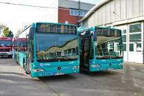 Autobus Sippel Mercedes Benz Citaro 1 Facelift am 26.10.19 auf dem Betriebshof bei einer öffentlichen Feuerwehr Übung 