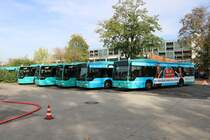 Autobus Sippel Mercedes Benz Citaro 1 Facelift am 26.10.19 auf dem Betriebshof bei einer öffentlichen Feuerwehr Übung 