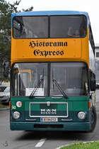 Ein MAN SD 200 Anfang September 2019 vor dem Historama Ferlach.