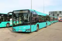 ICB Solaris Urbino 12 Wagen 216 am 26.10.19 auf dem Betriebshof bei einer öffentlichen Feuerwehr Übung 