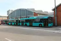 ICB Solaris Urbino 12 am 26.10.19 auf dem Betriebshof bei einer öffentlichen Feuerwehr Übung 