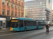 Arriva Danmark, Kastrup. MAN Lion's City GL CNG (Nr.1618) in Ravnsborggade. (25.10.2019)