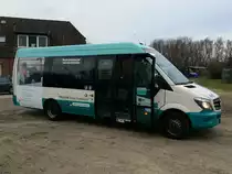Mercedes Sprinter der Neubrandenburger Verkehrsbetriebe in Neubrandenburg am 30.12.2017