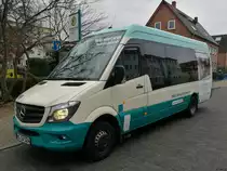 Mercedes Sprinter der Neubrandenburger Verkehrsbetriebe in Neubrandenburg am 30.12.2017