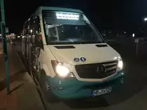 Mercedes Sprinter der Neubrandenburger Verkehrsbetriebe in Neubrandenburg am 30.12.2017