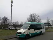 Mercedes Sprinter der Neubrandenburger Verkehrsbetriebe in Neubrandenburg am 30.12.2017