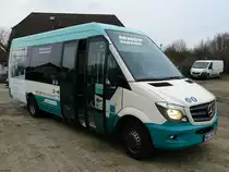 Mercedes Sprinter der Neubrandenburger Verkehrsbetriebe in Neubrandenburg am 30.12.2017