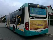 Mercedes Citaro III der Neubrandenburger Verkehrsbetriebe in Neubrandenburg am 30.12.2017
