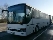 Setra 315 UL von Unger aus Deutschland mit Anhänger in Neubrandenburg am 30.12.2017