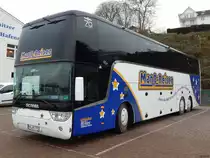 Van Hool TX17 von Manß-Reisen aus Deutschland im Stadthafen Sassnitz am 31.12.2017
