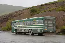 Blue Bird Autobus 120 562 unterwegs im Denali Nationalpark. Die Aufnahme stammt vom 15.08.2019.