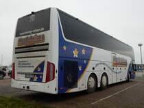 Van Hool TX17 von Manß-Reisen aus Deutschland im Stadthafen Sassnitz am 31.12.2017
