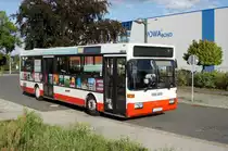 Bus Treuen / Bus Vogtland: Mercedes-Benz O 405 (V-KV 415) der Göltzschtal-Verkehr GmbH Rodewisch (GVG), aufgenommen im September 2019 am Bahnhof von Treuen (Vogtlandkreis).