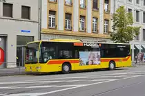 Mercedes Citaro 72, auf der Linie 37, wartet an der Endstation am Aeschenplatz. Die Aufnahme stammt vom 17.10.2019.