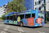 Mercedes Citaro 804 fährt während der Basler Herbstmesse als Messe Bus. Hier wartet der Bus an der Haltestelle an der Kaserne. Die Aufnahme stammt vom 26.10.2019.